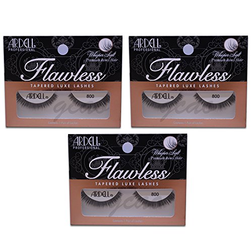 4861573195151 - (3 PAIRS) ARDELL FLAWLESS 800 TAPERED LUXE LASHES