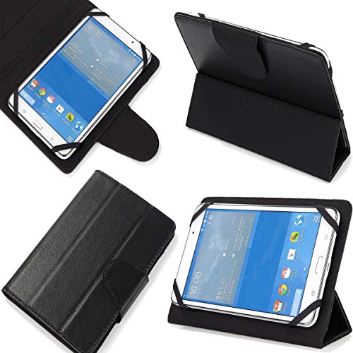 4861623155388 - UNIVERSAL FOLDING FOLIO CASE COVER (7BL) FITS QJO QPAD Q7 7 INCH / RCA 7 INCH / RCA 7 VOYAGER TABLET / SUPERSONIC 7 (BLACK)
