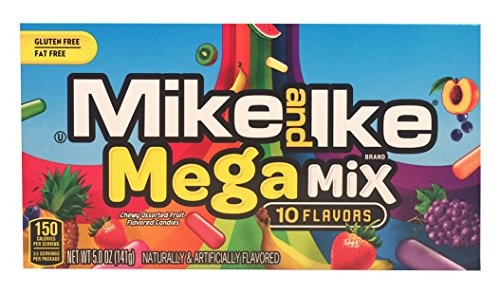 4861663198932 - MIKE AND IKE MEGA MIX FRUIT FLAVORED CANDIES, 5 OZ, (PACK OF 3)