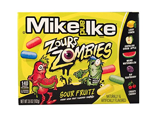 4861663199106 - MIKE AND IKE ZOURS ZOMBIES, 3.6 OZ, (PACK OF 3)