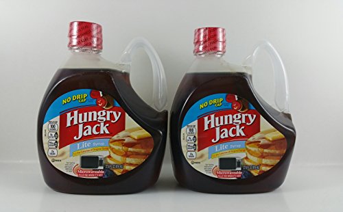 4861813149111 - HUNGRY JACK MICROWAVEABLE BOTTLE LITE PANCAKE SYRUP 27.6 OZ (PACK OF 2)