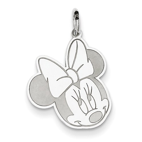 4864281416709 - DISNEY STERLING SILVER MINNIE MOUSE FACE CHARM PENDANT