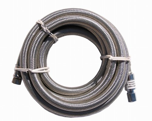 0048643279834 - WATTS MFS SCC120-44PB FLOODSAFE 1/4-BY-1/4-BY-10 FOOT STAINLESS ICE-MAKER CONNECTOR