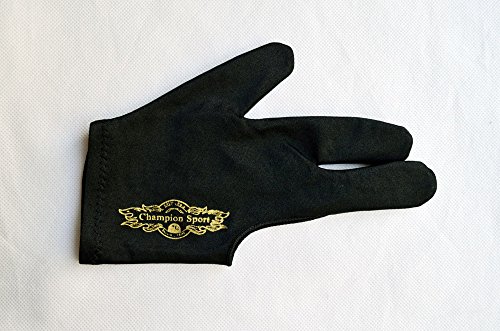 4867645967886 - CHAMPION SPORT BLACK RIGHT HAND BILLIARDS GLOVES FOR POOL CUES - WEAR ON THE RIGHT HAND, BUY THREE GET ONE FREE