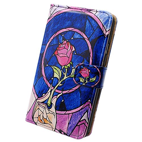 4872215223736 - GENERIC BEAUTIFUL ROSE CARD SLOT WALLET LEATHER COVER CASE FOR SAMSUNG GALAXY NOTE 3