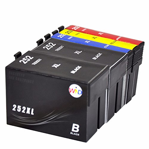 Wind ® 5 Pack 252 T252 Xl High Capacity 2 Black 1 Cyan 1 Magenta 1 Yellow Work For Epson 5934