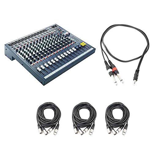 4872593168001 - SOUNDCRAFT / SPIRIT EPM 12 - 12 MONO + 2 STEREO CHANNEL RECORDING AND LIVE SOUND AUDIO CONSOLE WITH CABLES