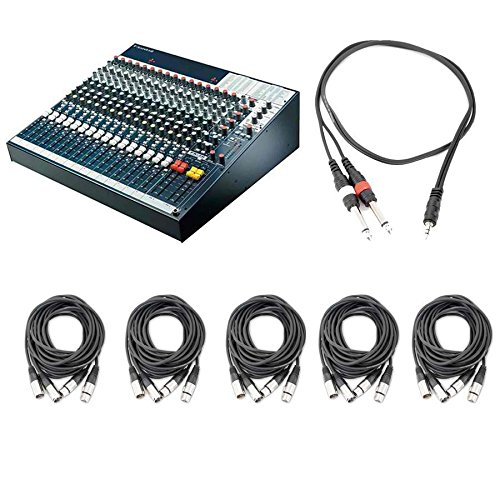 4872593168018 - SOUNDCRAFT / SPIRIT EPM 8 - 8 MONO + 2 STEREO CHANNEL RECORDING AND LIVE SOUND AUDIO CONSOLE WITH CABLES