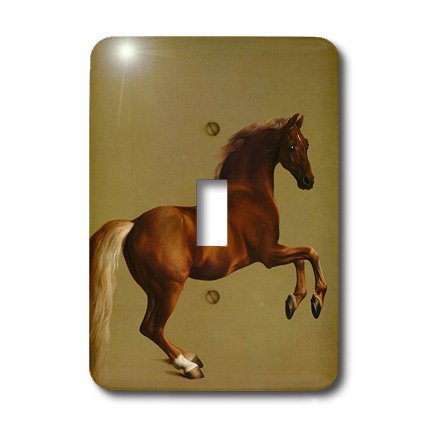 0488100780013 - 3DROSE LLC LSP_100780_1 PHOTO OF PAINTING HORSE WHISTLEJACKET BY GEORGE STUBBS SINGLE TOGGLE SWITCH