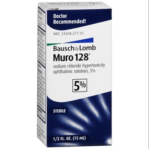 4883403131979 - BAUSCH AND LOMB MURO 128 OPTHALMIC SOLUTION 5% 15ML FOR TEMPORAY RELIEF OF CORNEAL EDEMA (1 BOX ONLY)