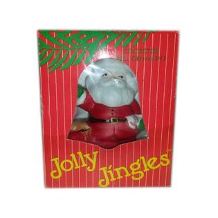 4883563146554 - JOLLY JINGLES 1986 PORCELAIN SANTA COLLECTOR BELL CHRISTMAS ORNAMENT