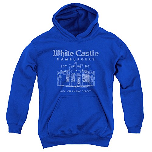 4883613186615 - WHITE CASTLE BY THE SACK BIG BOYS PULLOVER HOODIE ROYAL BLUE XL