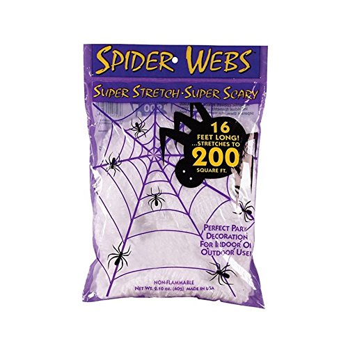 4883983129946 - SUPER STRETCH, SUPER SCARY SPIDER WEBS HALLOWEEN GIFT BUNDLE 35 COUNT/BAGS