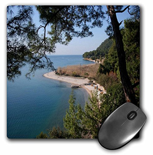 0489128312019 - TAICHE - PHOTOGRAPHY - SEASCAPES - CINAR BEACH A COASTAL SCENE OF A PEBBLED BEACH WITH A PINE TREE IN THE FOREGROUND - MOUSEPAD (MP_128312_1)