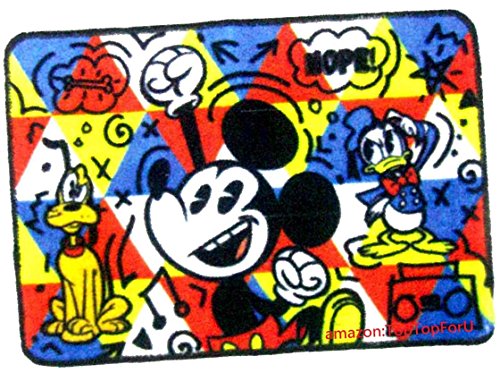 4892121028911 - AUTHENTIC MICKEY MOUSE DONALD DUCK PLUTO POLYESTER DOORMAT RUG CLEAN MACHINE NON-SLIP