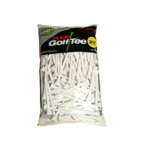 0048929199337 - PRIDE GOLF TEE, 2-3/4-INCH DELUXE TEE, 100 COUNT, WHITE