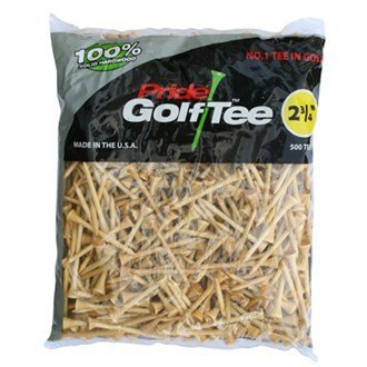 0048929199887 - PRIDE GOLF TEE, 2-3/4-INCH DELUXE TEE, 500 COUNT, NATURAL