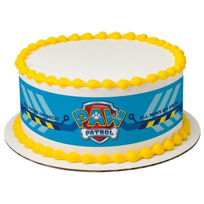 4893673102074 - PAW PATROL CAKE STRIPS LICENSED EDIBLE CAKE TOPPER #7442