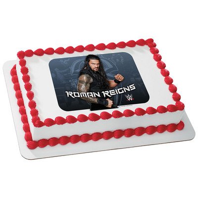 4893673102753 - ROMAN REIGNS WWE LICENSED EDIBLE CAKE TOPPER #7378