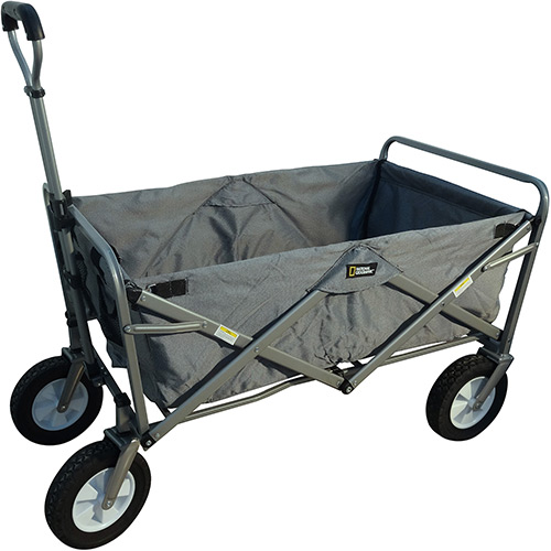 4894120712709 - CARRINHO DOBRÁVEL COLLAPSIBLE WAGON NATIONAL GEOGRAPHIC - CINZA