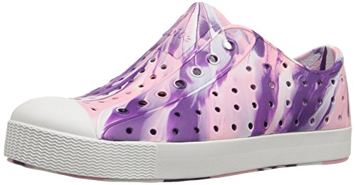 4894401298366 - NATIVE KIDS SHOES - JEFFERSON MARBLED (LITTLE KID) (ORCHID PURPLE/SHELL WHITE/MA