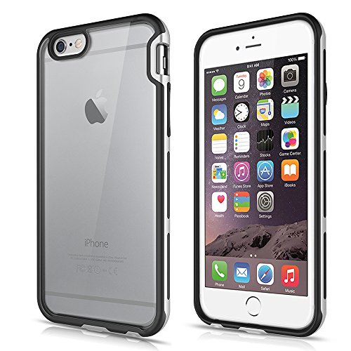 4894465117313 - IPHONE 6 PLUS / 6S PLUS CASE, ITSKINS® VENUM PROTECTIVE CASE FOR APPLE IPHONE 6 PLUS / 6S PLUS *SCRATCH RESISTANT* MILITARY GRADE TESTED SHOCK ABSORPTION BUMPER, SILVER WITH CLEAR BACK PANEL