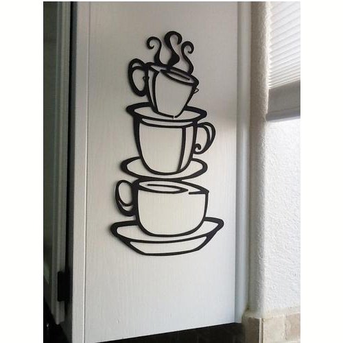 4894510831218 - COFFEE CUP VINYL WALL STICKER MURAL DECAL ART WALLPAPER FOR HOME/ROOM/OFFICE NURSERY DECORATION- THE PERFECT BIRTHDAY, CHRISTMAS GIFT