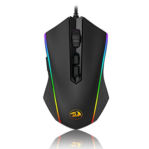 4895173506659 - REDRAGON M710 MEMEANLION CHROMA GAMING MOUSE, HIGH-PRECISION AMBIDEXTROUS PROGRAMMABLE GAMING MOUSE WITH 7 RGB BACKLIGHT MODES AND TUNING WEIGHTS