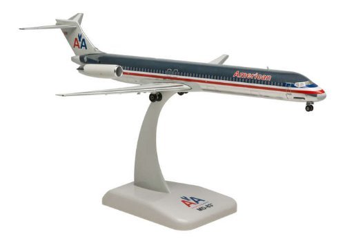 4897000369680 - DARON HOGAN AMERICAN MD-83 REG N588AA DIE-CAST MODEL KIT WITH STAND, 1/200 SCALE