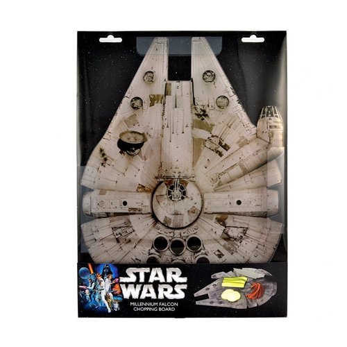 4897021357376 - STAR WARS MILLENNIUM FALCON ACRYLIC CHOPPING BOARD (15 X 11) - TAKE YOUR CUTTING INTO HYPERSPACE
