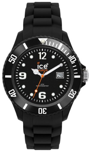 4897028000855 - ICE-WATCH MEN'S SI.BK.B.S.09 SILI COLLECTION BLACK PLASTIC AND SILICONE WATCH