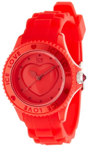 4897028002477 - WOMEN'S PLASTIC RESIN ICE LOVE RED DIAL SILICONE STRAP