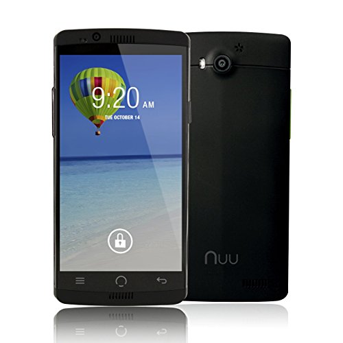 4897036413258 - UNLOCKED NUU MOBILE X1 5.0 HD 4G LTE 16GB SMARTPHONE WITH NFC AND 2-YEAR LTD WARRANTY, BLACK