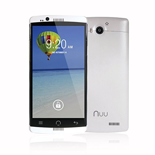 4897036413296 - UNLOCKED NUU MOBILE X1 5.0 HD 4G LTE 16GB SMARTPHONE WITH NFC AND 2-YEAR LTD WARRANTY, WHITE