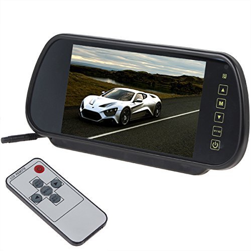 4897038280988 - 7 INCH 16:9 TFT LCD WIDESCREEN CAR REARVIEW MONITOR MIRROR WITH TOUCH BUTTON, 480(W)X 234(H) SCREEN RESOLUTION, CAR /AUTOMOBILE REAR VIEW MIRROR DISPLAY MONITOR SUPPORT TWO WAYS OF VIDEO OUTPUT, V1/V2 SELECTING (LCD ONLY)