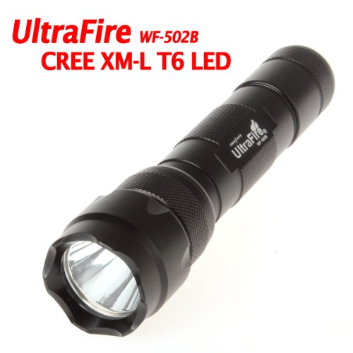 4897038285778 - ULTRAFIRE WF-502B 1000LM CREE XM-L T6 LED LAMP TORCH,SUPER BRIGHT CREE LED 5 MODES FLASLIGHT TORCH NEEDS 1 18650 RECHARGEABLE BATTERY, LED LAMP FLASHLIGHT FOR CAMPING, HIKING, HUNTING AND OTHER INDOOR/ OUTDOOR ACTIVITIES(BATTERY NOT INCLUDE)