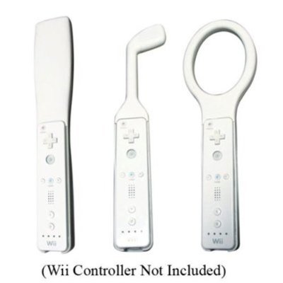 4897052376025 - SPORTS PACK ATTACHMENTS FOR NINTENDO WII CONSOLE ~ INCLUDES TENNIS RACQUET, G...