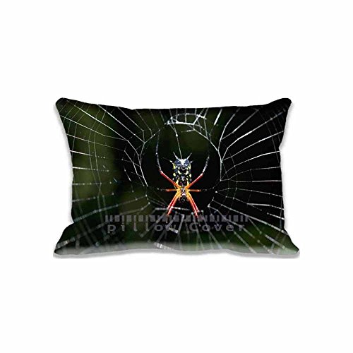 4899865419562 - VERY SOFT AMAZON SPIDER PILLOW COVERS COTTON BLEND ZIPPERED INSECTS PILLOW CASES ART , PERFECT CUSTOMIZED INSECTS SOFA DECOR