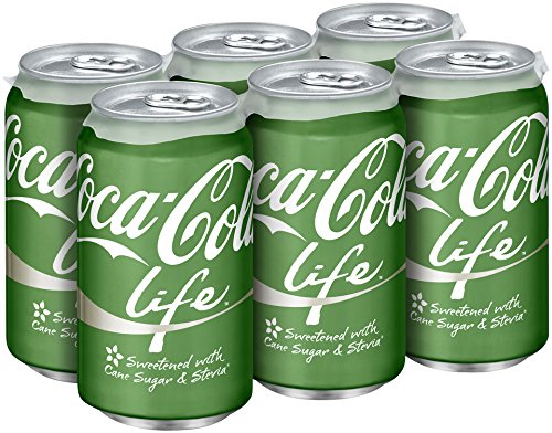 0049000065206 - COCA-COLA LIFE CANS, 12 FLUID OUNCE (PACK OF 6)