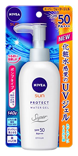 4901301298690 - NIVEA SUN PROTECT SUPER WATER GEL SPF 50/PA+++ (FACE & BODY)PUMP TYPE 140 G (JAPAN IMPORT)