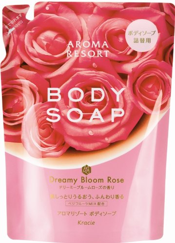 4901417174390 - AROMA RESORT BODY SOAP DREAMY BLOOM ROSE (REFILL) 350 ML