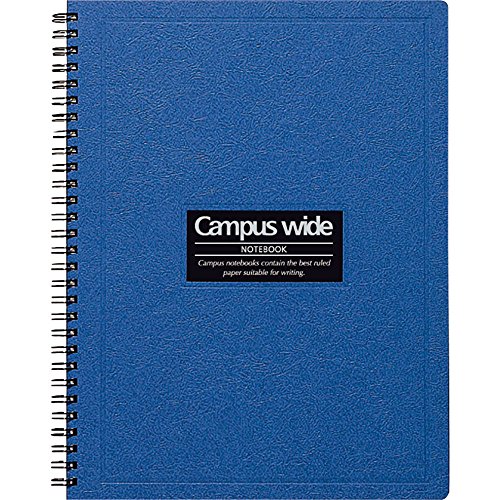 4901480073583 - KOKUYO CAMPUS WIDE TWIN RING NOTEBOOK - SPECIAL B5 (7.5 X 10) - 30 LINES - 70 SHEETS - BLUE