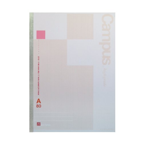 4901480221472 - KOKUYO CAMPUS HIGH GRADE MIO PAPER NOTEBOOK - A5 (5.8 X 8.3) - 24 LINES X 80 SHEETS - RED ACCENTS