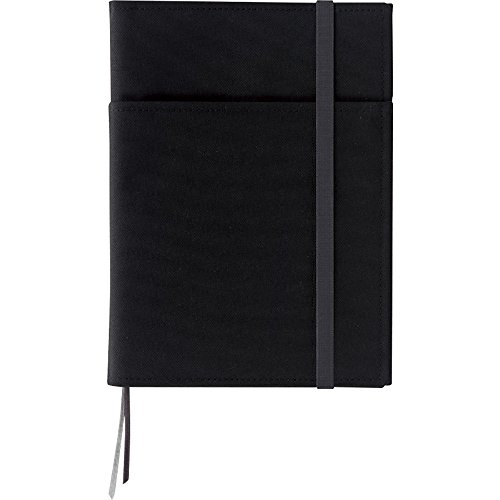 4901480259550 - KOKUYO SYSTEMIC REFILLABLE NOTEBOOK COVER - TWIN RING NOTEBOOK WITH EDGE TITLE - A5 (5.8 X 8.3) - NORMAL RULE - 28 LINES X 50 SHEETS - BLACK COVER