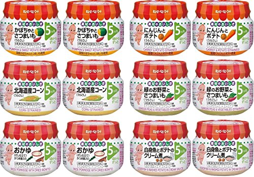 4901577053207 - KEWPIE BABY FOOD BOTTLED VARIETY SET (SIX ~ 2 PIECES) FROM 5 MONTHS AROUND