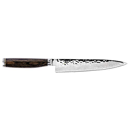 4901601360738 - SHUN TDM0722 PREMIER SERRATED UTILITY KNIFE, 6-1/2-INCH