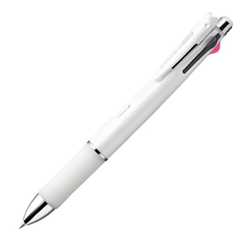4901681355761 - ZEBRA CLIP-ON MULTI 1000S MULTIFUNCTIONAL PEN, 4 COLOR 0.7 MM BALLPOINT AND 0.5 MM MECHANICAL PENCIL, WHITE BARREL (B4SA3-W )