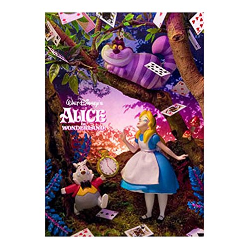 4902041735117 - DISNEY AMAZING 3D GREETING CARD POSTCARD - COLLECTIBLE ALICE IN WONDER LAND 3D CARD -