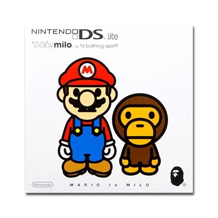 4902370516418 - NINTENDO DS LITE - MARIO/BATHING APE BABY MILO LIMITED EDITION CHAMPAGNE GOLD (IMPORTED)