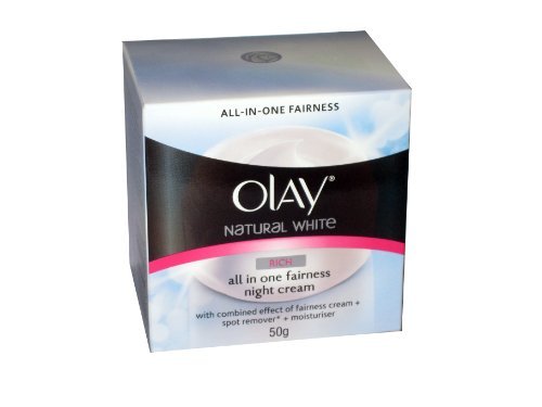 4902430374286 - OLAY NATURAL WHITE RICH ALL IN ONE FAIRNESS NIGHT CREAM 50G (PACK OF 2)